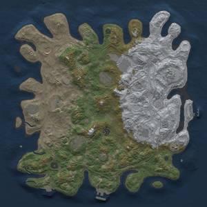 Thumbnail Rust Map: Procedural Map, Size: 4250, Seed: 335440271, 19 Monuments