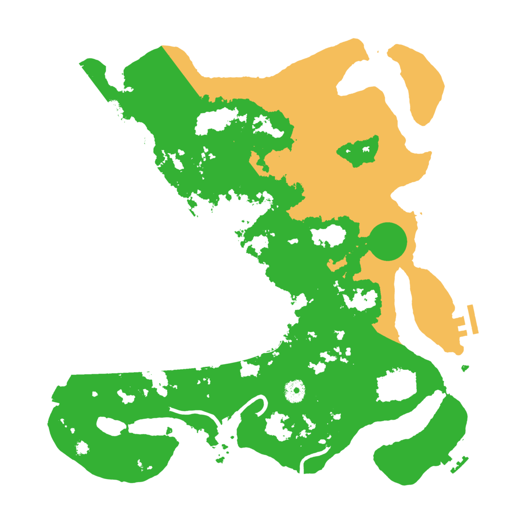 Biome Rust Map: Procedural Map, Size: 3500, Seed: 1626934348