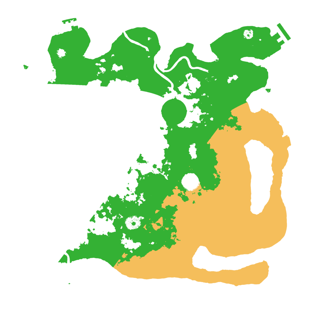 Biome Rust Map: Procedural Map, Size: 3300, Seed: 203445275