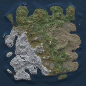 Thumbnail Rust Map: Procedural Map, Size: 4000, Seed: 1122438484, 17 Monuments