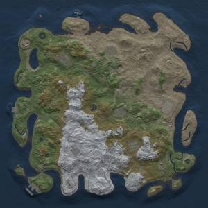 Thumbnail Rust Map: Procedural Map, Size: 4500, Seed: 82442866, 19 Monuments