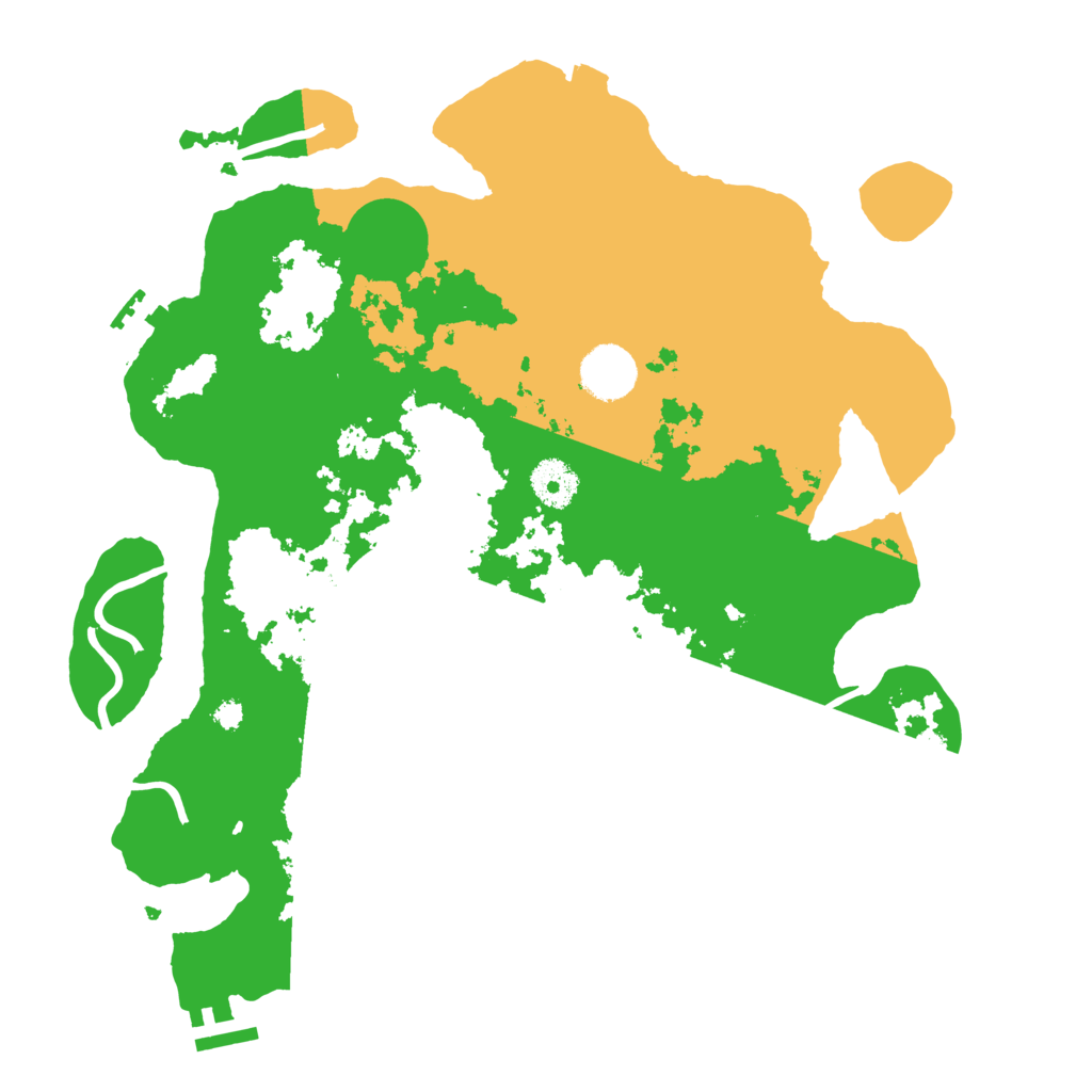 Biome Rust Map: Procedural Map, Size: 3500, Seed: 21453233