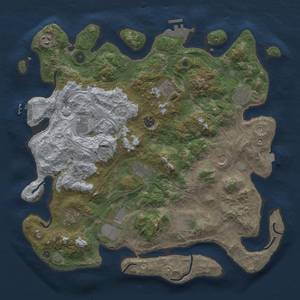 Thumbnail Rust Map: Procedural Map, Size: 4250, Seed: 1623161259, 19 Monuments