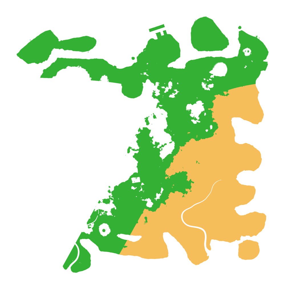 Biome Rust Map: Procedural Map, Size: 3700, Seed: 1238296344
