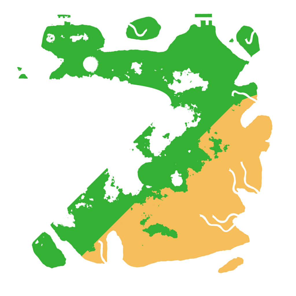 Biome Rust Map: Procedural Map, Size: 3500, Seed: 937919975