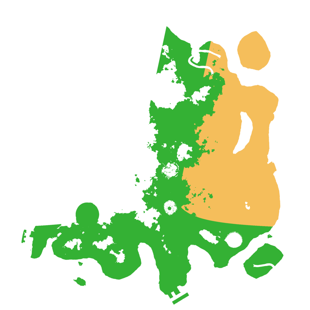 Biome Rust Map: Procedural Map, Size: 3500, Seed: 395530245