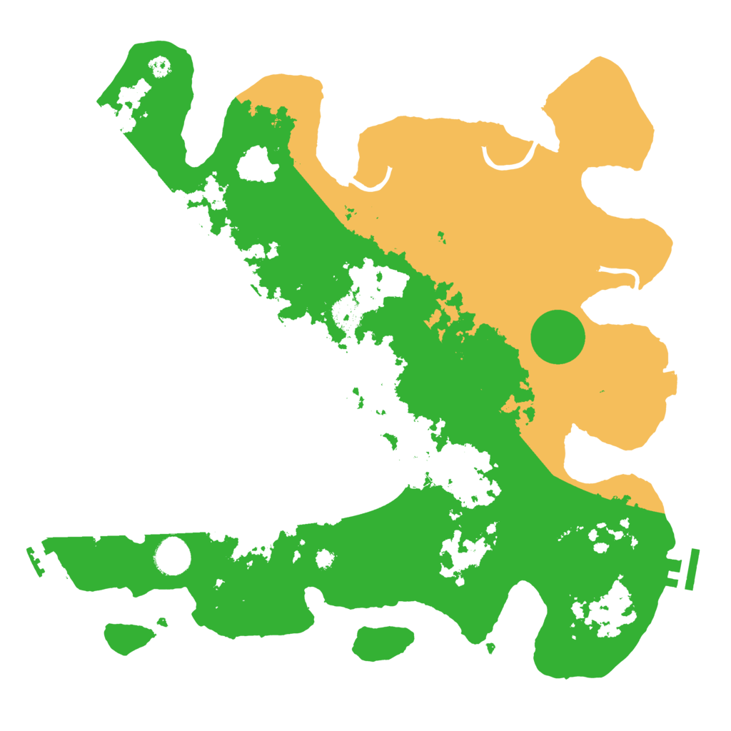 Biome Rust Map: Procedural Map, Size: 3550, Seed: 39978923