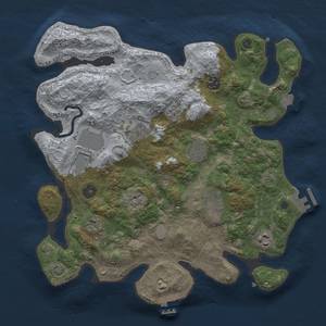 Thumbnail Rust Map: Procedural Map, Size: 3500, Seed: 532058973, 16 Monuments