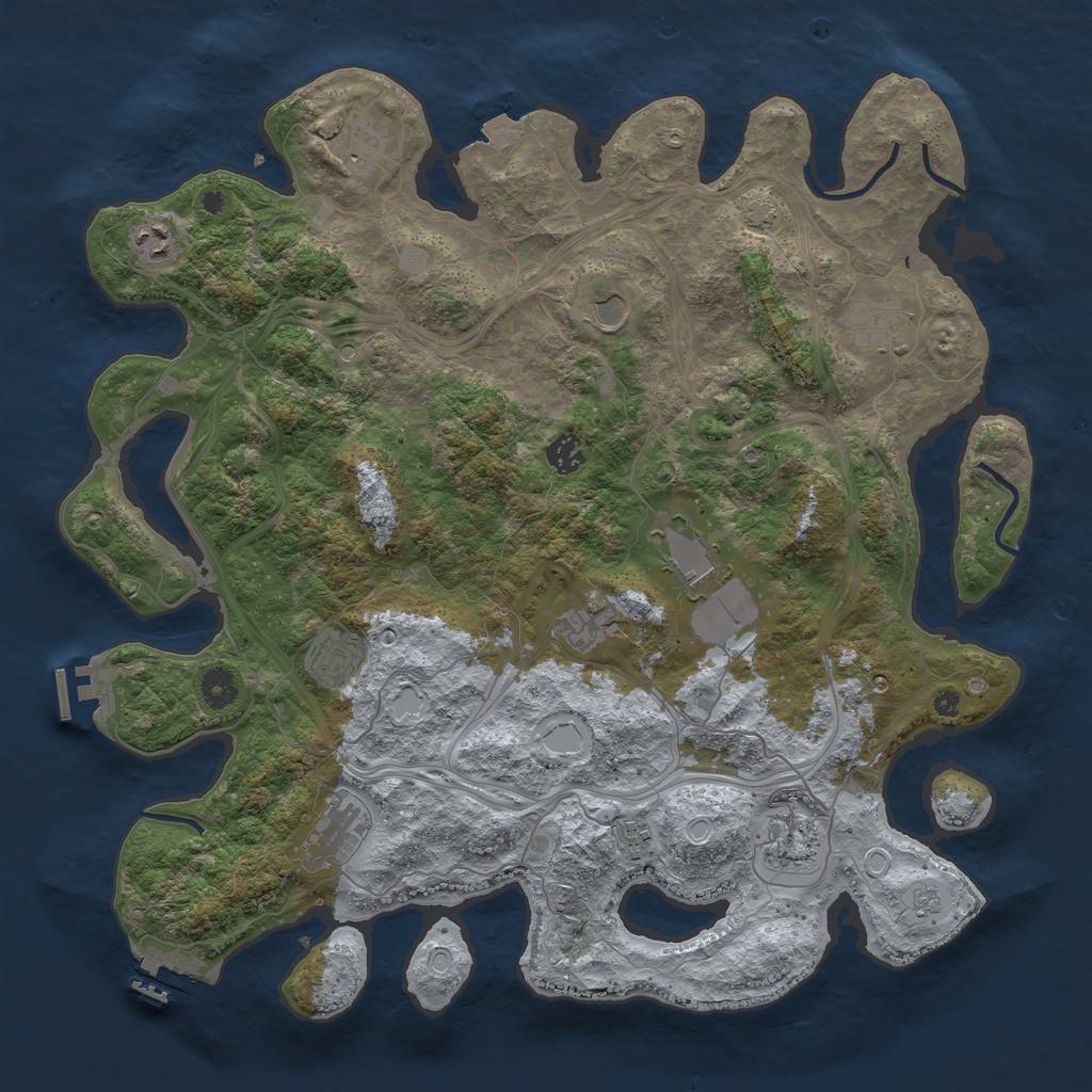 Rust Map: Procedural Map, Size: 4250, Seed: 1426820671, 19 Monuments