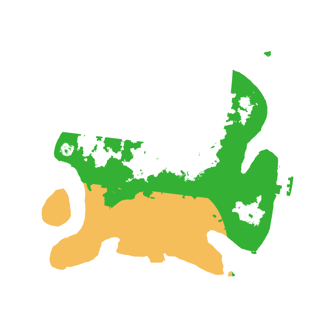 Biome Rust Map: Procedural Map, Size: 2500, Seed: 798590204