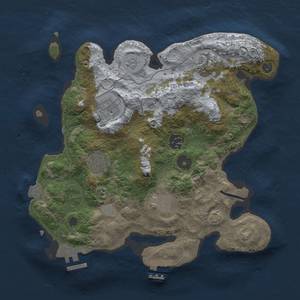 Thumbnail Rust Map: Procedural Map, Size: 3000, Seed: 511314973, 13 Monuments