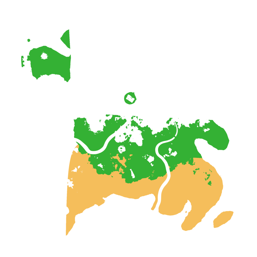 Biome Rust Map: Procedural Map, Size: 3500, Seed: 2122226