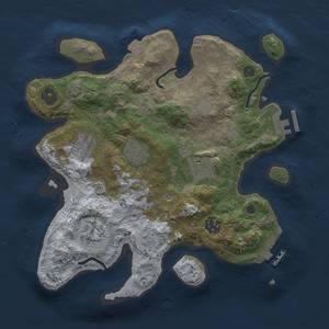 Thumbnail Rust Map: Procedural Map, Size: 3000, Seed: 724234118, 13 Monuments