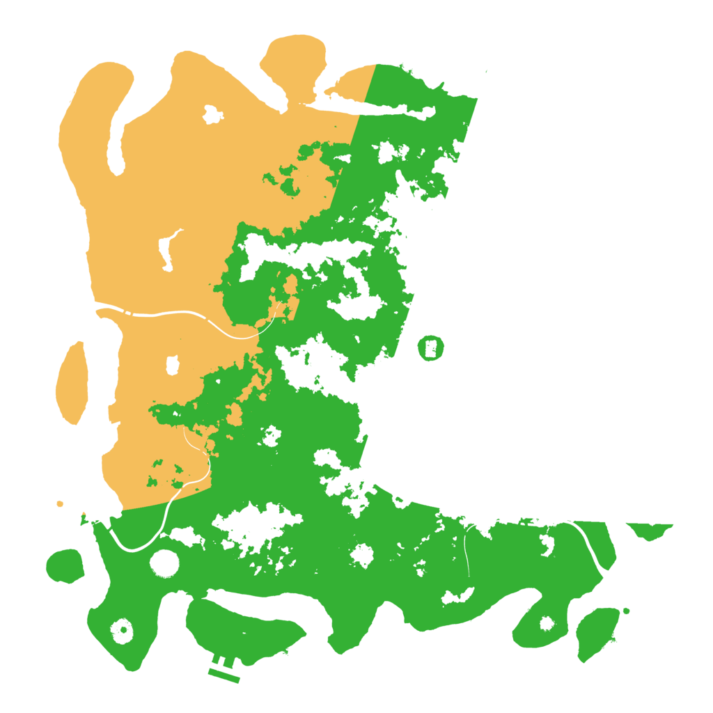 Biome Rust Map: Procedural Map, Size: 4500, Seed: 776815579
