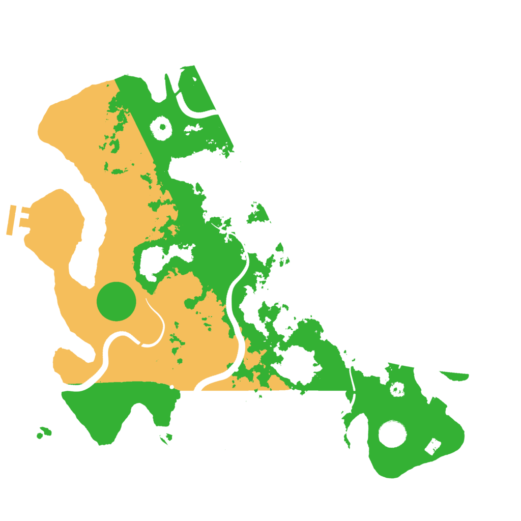 Biome Rust Map: Procedural Map, Size: 3500, Seed: 730650946