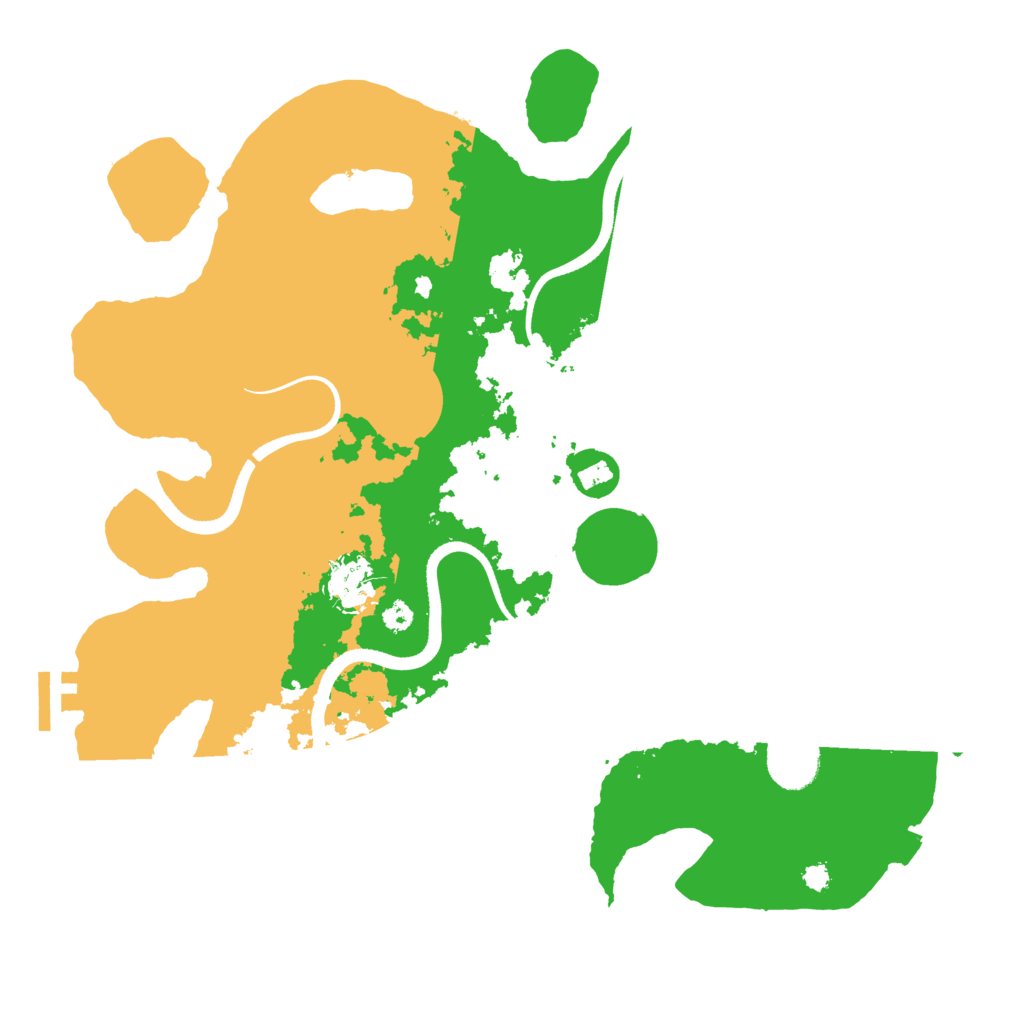 Biome Rust Map: Procedural Map, Size: 3500, Seed: 2044316599