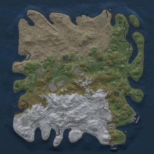 Thumbnail Rust Map: Procedural Map, Size: 4550, Seed: 364022, 19 Monuments