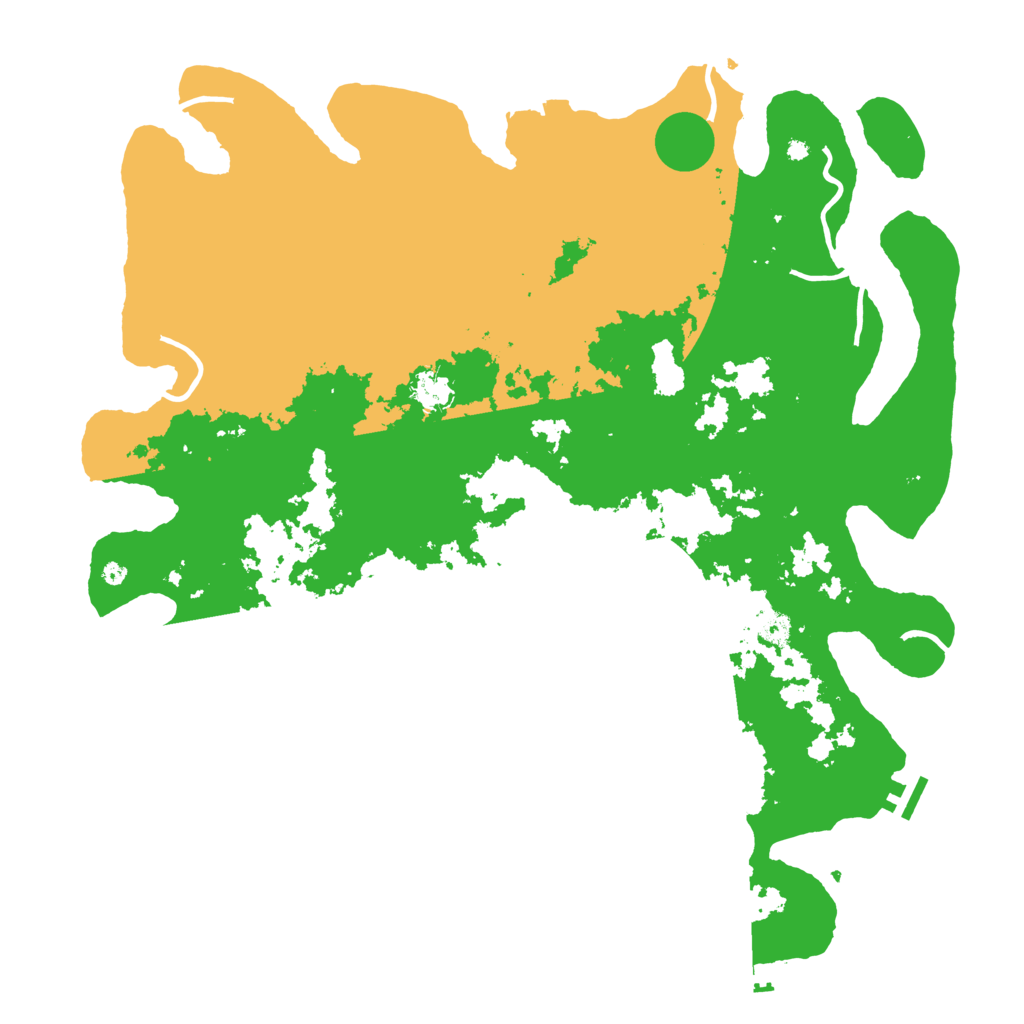 Biome Rust Map: Procedural Map, Size: 4550, Seed: 364022