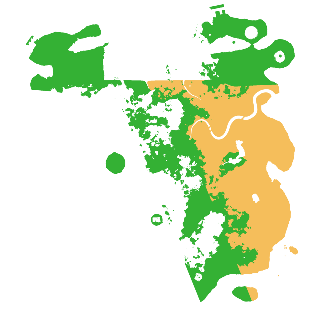 Biome Rust Map: Procedural Map, Size: 4400, Seed: 318989165