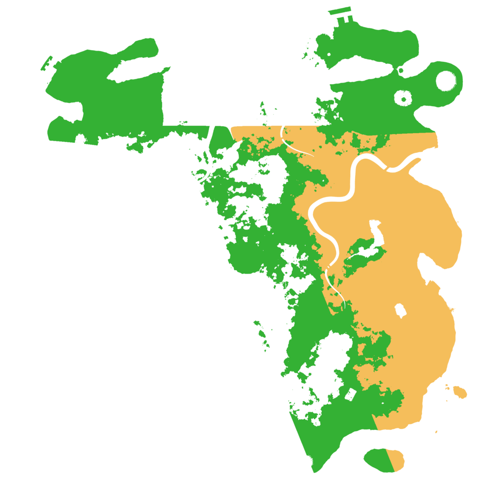 Biome Rust Map: Procedural Map, Size: 4400, Seed: 318989165