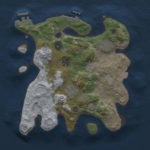 Thumbnail Rust Map: Procedural Map, Size: 2750, Seed: 734959663, 12 Monuments