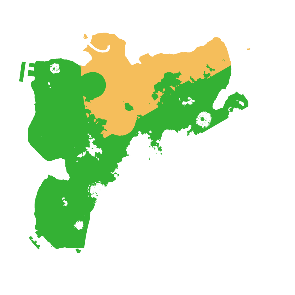 Biome Rust Map: Procedural Map, Size: 3000, Seed: 13125