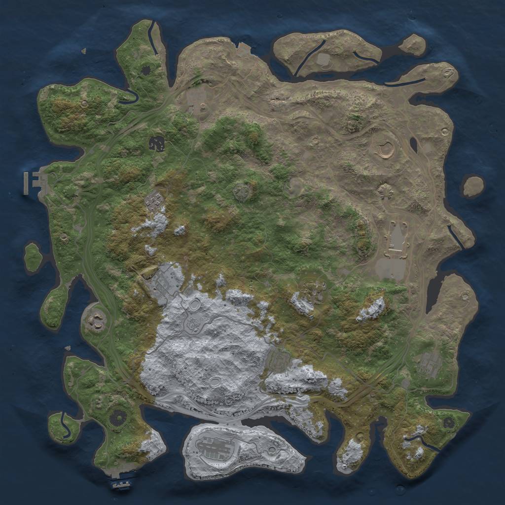 Rust Map: Procedural Map, Size: 4500, Seed: 2024061473, 19 Monuments