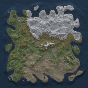 Thumbnail Rust Map: Procedural Map, Size: 4500, Seed: 1430700191, 18 Monuments