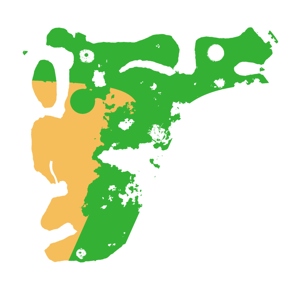 Biome Rust Map: Procedural Map, Size: 3200, Seed: 50636676