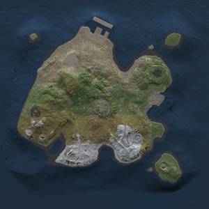 Thumbnail Rust Map: Procedural Map, Size: 2000, Seed: 1459783519, 6 Monuments