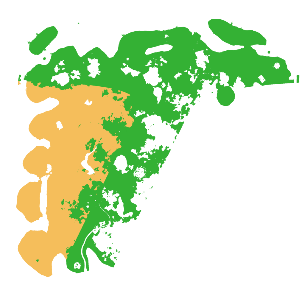 Biome Rust Map: Procedural Map, Size: 4500, Seed: 1348711292
