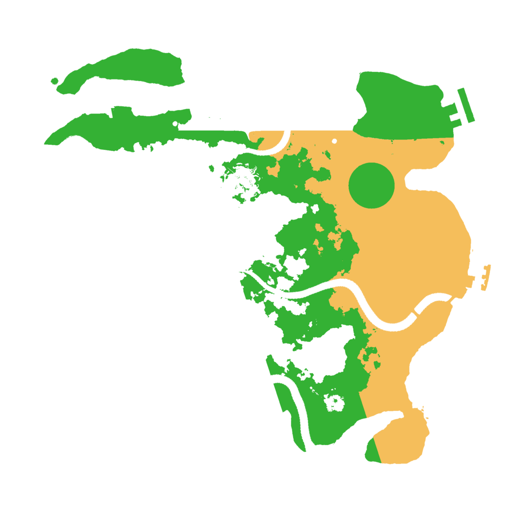 Biome Rust Map: Procedural Map, Size: 3000, Seed: 1284499269