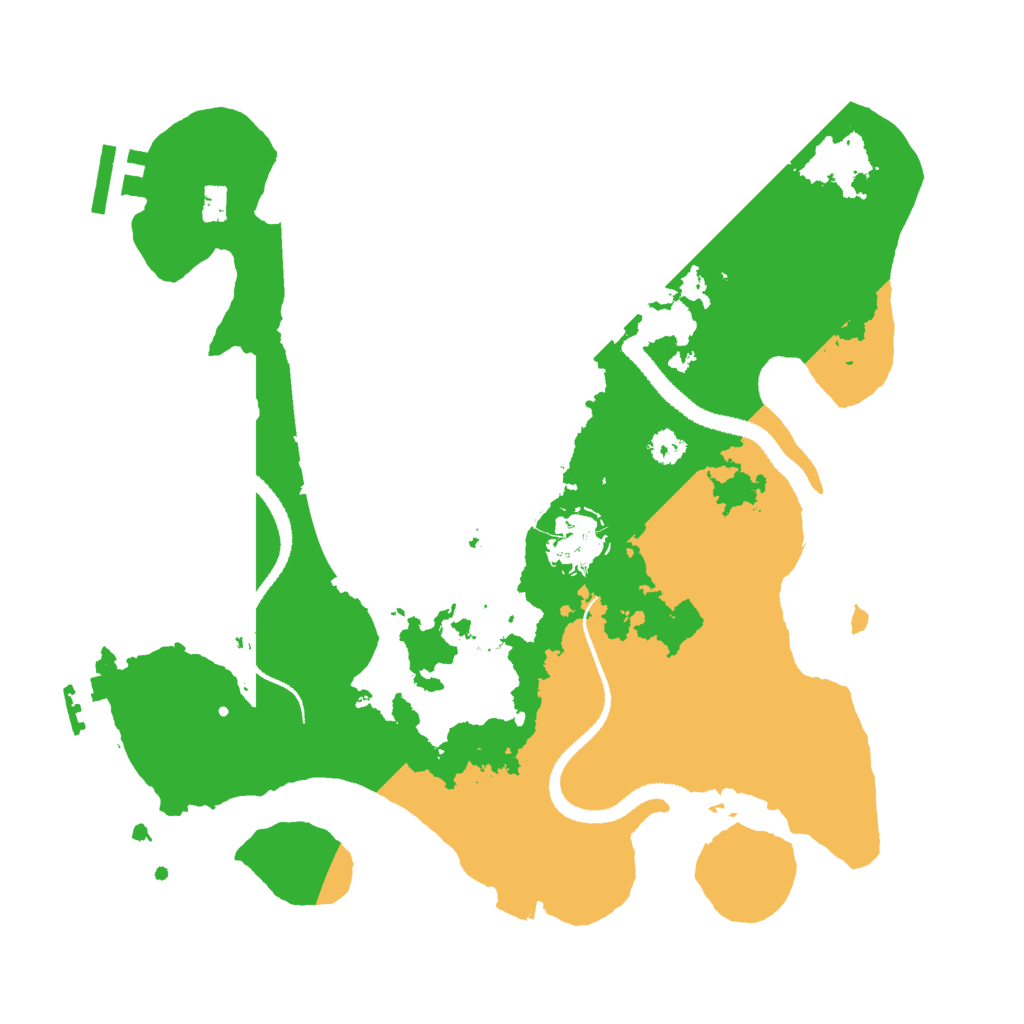 Biome Rust Map: Procedural Map, Size: 3000, Seed: 89531125