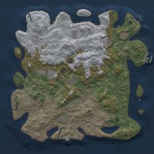 Thumbnail Rust Map: Procedural Map, Size: 4250, Seed: 753318122, 19 Monuments