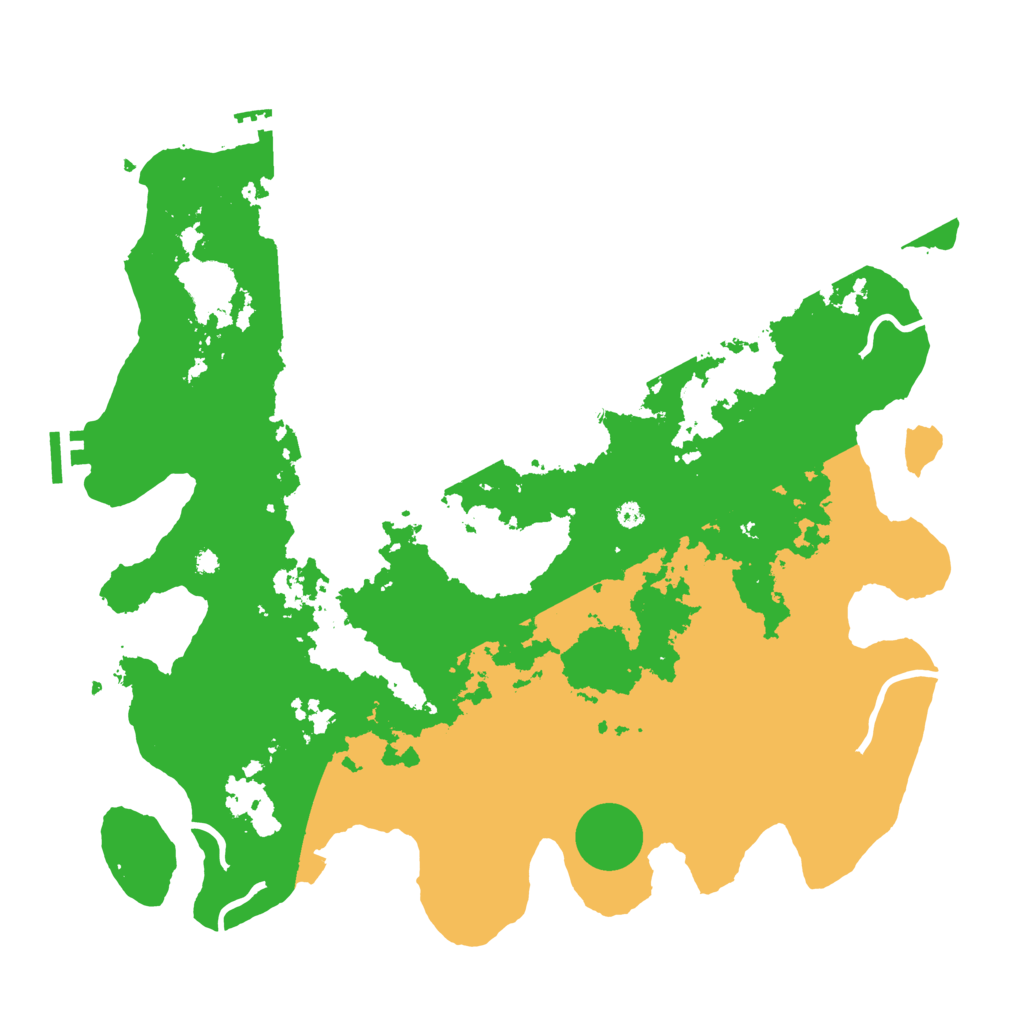 Biome Rust Map: Procedural Map, Size: 4000, Seed: 2007722568