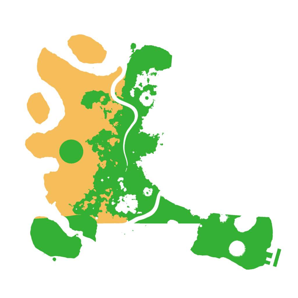 Biome Rust Map: Procedural Map, Size: 3300, Seed: 370644611
