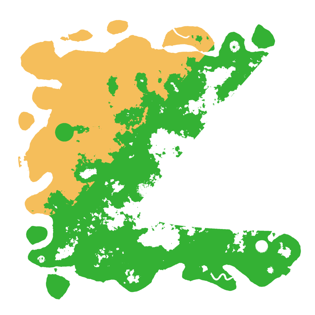 Biome Rust Map: Procedural Map, Size: 4500, Seed: 658486