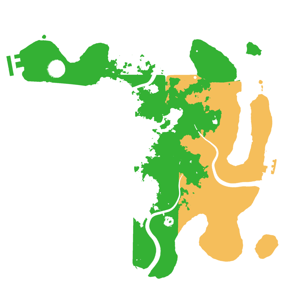 Biome Rust Map: Procedural Map, Size: 3000, Seed: 16021973