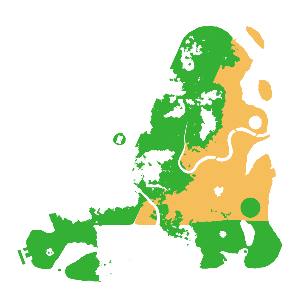 Biome Rust Map: Procedural Map, Size: 4000, Seed: 727497