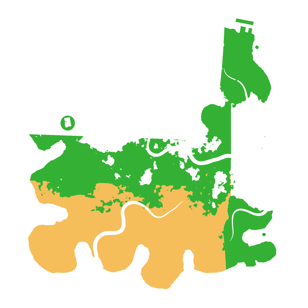 Biome Rust Map: Procedural Map, Size: 3500, Seed: 1907578058