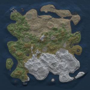 Thumbnail Rust Map: Procedural Map, Size: 4000, Seed: 123789, 18 Monuments