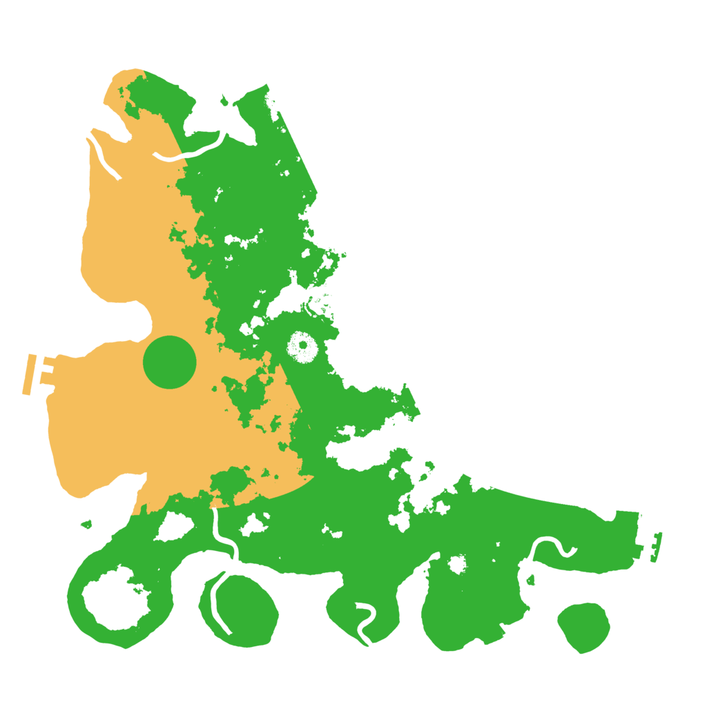 Biome Rust Map: Procedural Map, Size: 3500, Seed: 1392606929