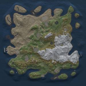 Thumbnail Rust Map: Procedural Map, Size: 4000, Seed: 1551766200, 19 Monuments