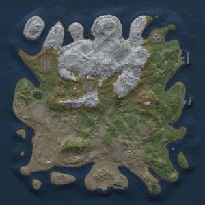 Thumbnail Rust Map: Procedural Map, Size: 4000, Seed: 259790718, 19 Monuments