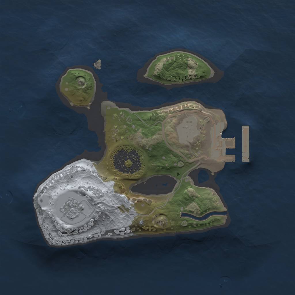 Rust Map: Procedural Map, Size: 1650, Seed: 146576576, 5 Monuments