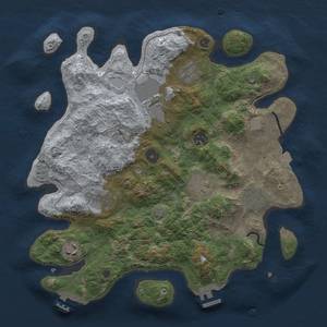 Thumbnail Rust Map: Procedural Map, Size: 3500, Seed: 1994060071, 16 Monuments