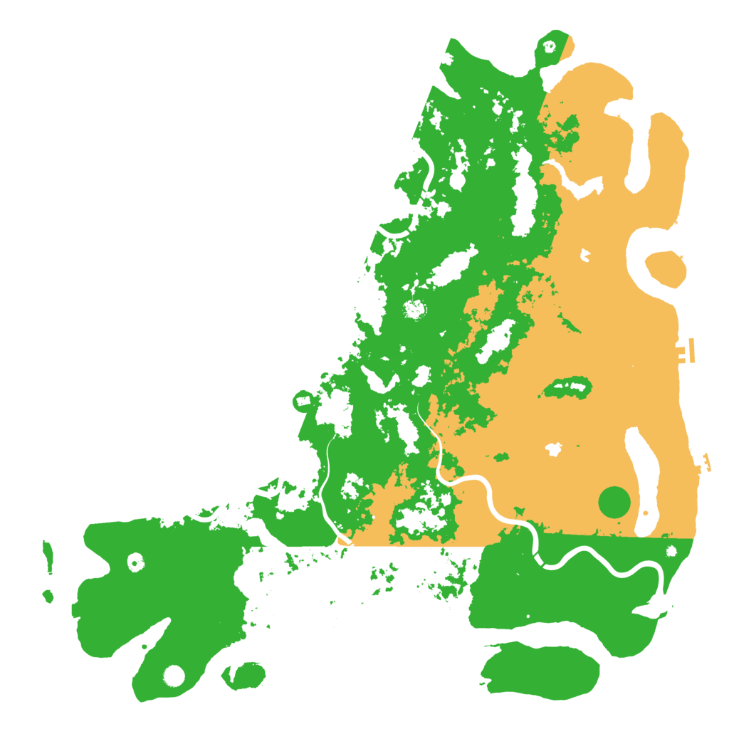 Biome Rust Map: Procedural Map, Size: 6000, Seed: 16627