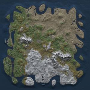 Thumbnail Rust Map: Procedural Map, Size: 5000, Seed: 31256432, 19 Monuments