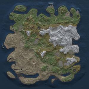 Thumbnail Rust Map: Procedural Map, Size: 4250, Seed: 673787667, 19 Monuments