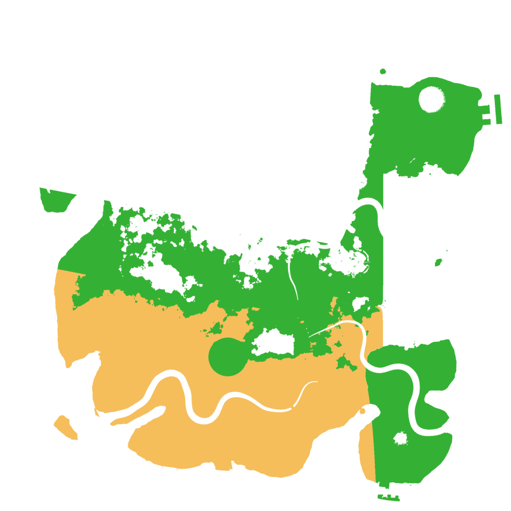 Biome Rust Map: Procedural Map, Size: 3500, Seed: 2046992159